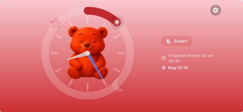 Analoge klokweergave